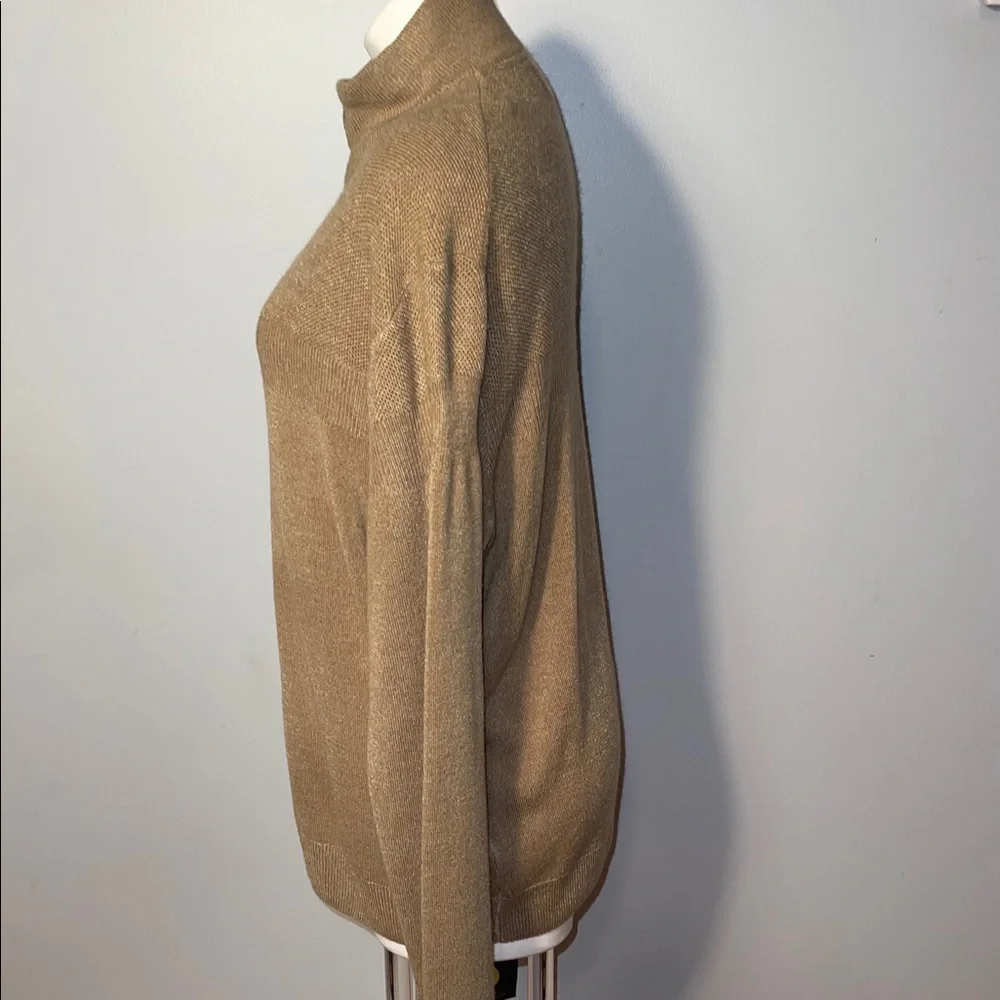Original Weatherproof Vintage men’s 1/4 zip tan sweater. Large. Worn < 5 times.
